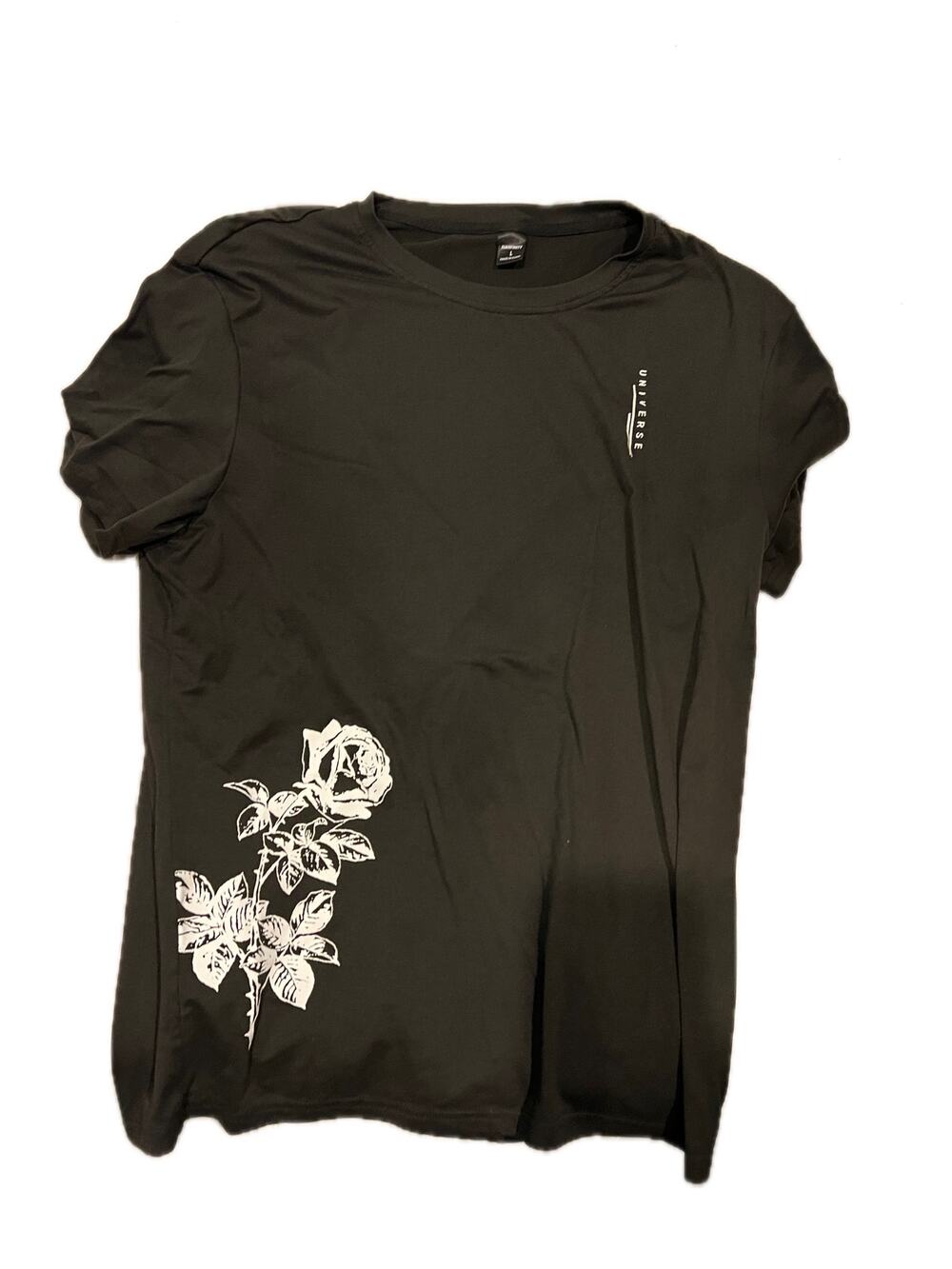 Manfinity Universe Single Rose Polyester T-Shirt Mens Large